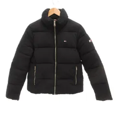 トミー TOMMY ジーンズ JEANS 中綿ジャケット ブルゾン スタンドカラー ロゴ S 黒 ブラック /JS ■GY18のサムネイル