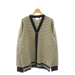 バーバリー BURBERRY 23SS カーディガン Vネック XS 黒 ブラック ベージュ 8072509 /AQ ■OSのサムネイル