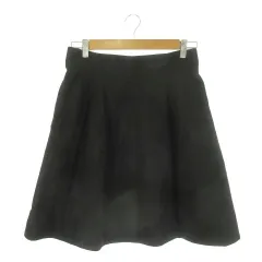 ラルフローレンスポーツ RALPH LAUREN SPORT スカート 6 黒 ブラック 無地 フレア ひざ丈 /AO2 ■ECD003のサムネイル