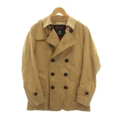 ブラックレーベルクレストブリッジ BLACK LABEL CRESTBRIDGE ショートトレンチコート 裏地チェック ライナー付き アウター M ベージュ /YMのサムネイル