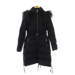 マックス&コー MAX&CO. ダウンコート ジップアップ ロング 38 ネイビー /HK ■OSのサムネイル