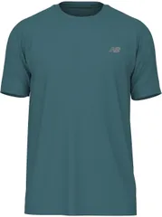ニューバランス New Balance Sport Essentials ランショートスリーブTシャツ メンズ ランニング 陸上 半袖 吸汗 速乾 通気 メッシュ サイドスリット スタンダードフィット  MT41222 AAZ ビッグティールのサムネイル