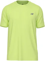 ニューバランス New Balance Sport Essentials ランショートスリーブTシャツ メンズ ランニング 陸上 半袖 吸汗 速乾 通気 メッシュ サイドスリット スタンダードフィット  MT41222 AFG アフターグローのサムネイル