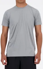ニューバランス New Balance Sport Essentials ランショートスリーブTシャツ メンズ ランニング 陸上 半袖 吸汗 速乾 通気 メッシュ サイドスリット スタンダードフィット  MT41222 YST スレートグレーのサムネイル