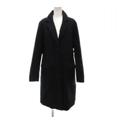 セオリーリュクス theory luxe ウールダウンチェスターコート 40 ロング丈 シングル テーラードカラー 紺 ネイビー 03-5309651 /NU ■ECD001のサムネイル