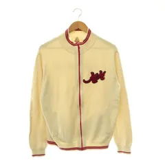 カールヘルム Karl Helmut ニットジャケット ジップアップ ロゴ L アイボリー レッド /DO ■GY01のサムネイル