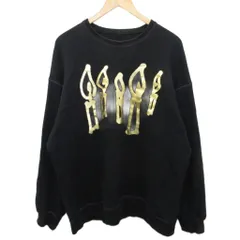 シャリーフ SHAREEF 22AW CANDLE BIG SWEAT トレーナー スウェット プリント 黒 ブラック 2 ■IBO90のサムネイル