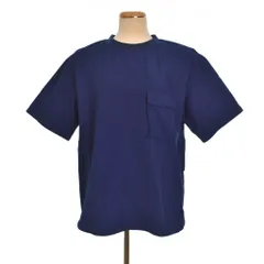 インヘリット INHERIT 18SS シアサッカーポケットTシャツ 半袖 L 紺 ネイビー ■SHのサムネイル