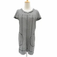 ソニア ソニアリキエル SONIA SONIA RYKIEL チュニック 38 黒 ブラック オフホワイト ボーダー柄 半袖 /HO2 ■ECC004のサムネイル