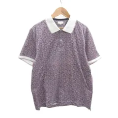 マッキントッシュフィロソフィー MACKINTOSH PHILOSOPHY ポロシャツ 半袖 ポロカラー 42 XL パープル 紫 小花柄 マルチカラー /SY28 ■GY61のサムネイル