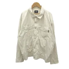 ハフ HUF ジャケット 上着 L オフホワイト 無地 長袖 胸ポケット /NP ■ECC006のサムネイル