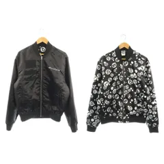 ビリオネアボーイズクラブ B.B.C Prix Lottery Balls Reversible Satin Bomber Jacket in Black ジャケット ブルゾン リバーシブル ジップアップ L 黒 /NR ■OSのサムネイル