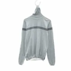 アルマーニ ジーンズ ARMANI JEANS ニット カットソー 長袖 タートルネック 38 水色 ライトブルー /HO35 ■ECA001のサムネイル