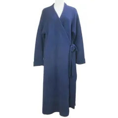 アデュートリステス ADIEU TRISTESSE LUXE カシュクール ニットガウン カーディガン コーディガン ロング 長袖 ウール ドロップショルダー 紺 ネイビー /Xのサムネイル