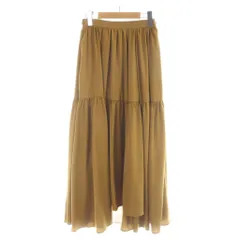 クラネ CLANE 22AW TIERED BACK LONG SKIRT スカート 1 茶 ブラウン ティアード ロング丈 ギャザー 13109-6162 /APのサムネイル