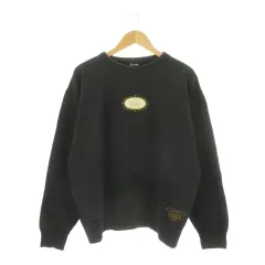 サブサエティ SUBCIETY トレーナー M 黒 ブラック 長袖 クルーネック ロゴ刺繍 /CK24 ■GY99のサムネイル
