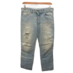 コズミックワンダージーンズ COSMIC WONDER JEANS 希少 初期 デニムパンツ ジーンズ ダメージ加工 ジップフライ ストレート 0 インディゴ FS23021 ■IBO90のサムネイル
