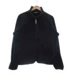 ウールリッチ WOOLRICH フリースジャケット L 黒 ブラック 無地 スタンドカラー /SX ■ECF003のサムネイル
