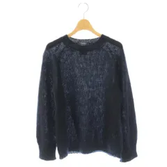 Sマックスマーラ 'S Max Mara KEEP DREAMING刺繍 クルーネックシャギーニット セーター ネイビー /DF ■OSのサムネイル