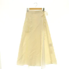 ルルロジェッタ ルールロジェット leur logette ラップスカート レース 切替 ロング フレア 0 ライトベージュ /MY ■OSのサムネイル
