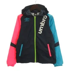 アンブロ UMBRO ウインドジャケット フーディ 切替 スポーツウェア ネイビー系 M 260227E ■ECD001のサムネイル