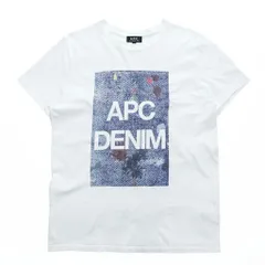 A.P.C. 日本製 APC DENIM グラフィックプリント Tシャツ M ホワイト ブルー 4114413のサムネイル