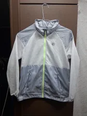 NEPA ネパ ウィンドブレーカー ジャケット グレー/白 (140)のサムネイル