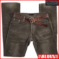 BURBERRY BLACK LABE 廃盤 バーバリーブラックレーベル コーデュロイパンツ W30 太畝 グレー 日本製 76 メンズ バーバリー_ウエスト73cmから77cm一覧←SEULB屋着古← SJ533のサムネイル