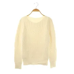 ジェンヌ JENNE 24AW マシュマロソフトニット セーター M ホワイト /HK ■OSのサムネイル