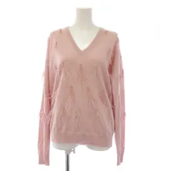 マイラン MYLAN Cashmere Knit with Feathers ニット セーター 長袖 Vネック カシミヤ F ピンク MY25AW-KR014 /BMのサムネイル