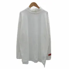 ヘロンプレストン HERON PRESTON カットソー 長袖 ハイネック 無地 ロゴ刺繍 S 白 ホワイト /SY37■ECE004のサムネイル