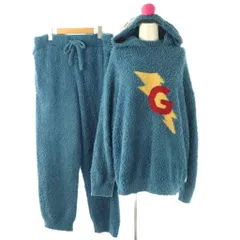 ジェラートピケオム GELATO PIQUE HOMME × セサミストリート 23AW グローバーセットアップ ニット セーター パンツ M ブルー マルチカラー /DO ■OSのサムネイル