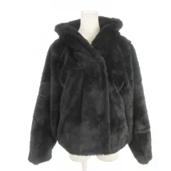 アズールバイマウジー AZUL by moussy フェイクファージャケット フーディー M 黒 ブラック /AH42 ■ECA002のサムネイル