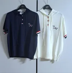 (S M L)THOM BROWNE レディース フードニット 半袖Tのサムネイル