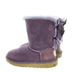 アグ オーストラリア UGG australia T BAILEY BOW ムートンブーツ スエード シープスキン 本革 リボン 女の子 ガールズ 17cm 紫 パープル 3280T /MN11 ■GY99のサムネイル