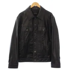 コーチ COACH レザー トラッカージャケット 革ジャン M 黒 CM795 /KHのサムネイル