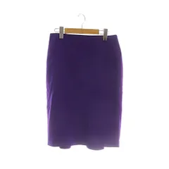 エスカーダ ESCADA スカート 36 紫 無地 ひざ丈 タイト /RKのサムネイル