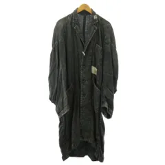 ミハラヤスヒロ MIHARA YASUHIRO 24AW MMY ミハラヤスヒロ Washed Denim Belted Coat ロングコート ウォッシュド加工 リネン ロング グレー 44 約Lのサムネイル