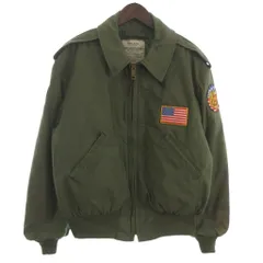 アルファ ALPHA AIR FORCE SECURITY フライトジャケット ブルゾン カーキ Lのサムネイル