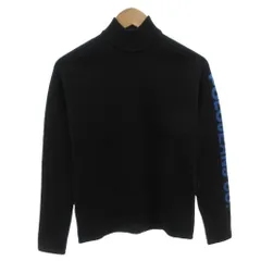 ポロジーンズ ラルフローレン POLO JEANS タグ付き ニット セーター モックネック ロゴ ウール 長袖 S 黒 ブラック /FFのサムネイル