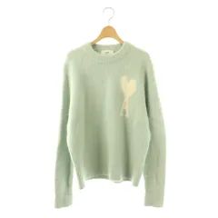 アミ アレクサンドル マテュッシ ami alexandre mattiussi アミパリス ami paris オフホワイトADCセーター OFF WHITE ADC SWEATER ニット クルーネック 長袖 ロゴ M 水色 UKS025 KN0032のサムネイル