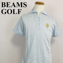 BEAMS GOLF ポロシャツ 半袖 トップス 水色 S 0482Kのサムネイル
