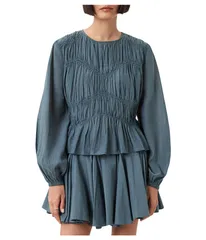 オールセインツ レディース トップス シャツ AllSaints Melani Top Dark Slate Blue スレートのサムネイル