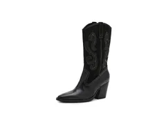 フリーピープル レディース シューズ ブーツ・レインブーツ Free People Farrah Western Boots Black ブラックのサムネイル