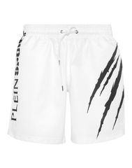 プレイン スポーツ メンズ ボトムス ハーフパンツ・ショーツ ショートパンツ PLEIN SPORT Jogging Shortscratch Men white ホワイトのサムネイル