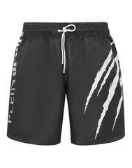 プレイン スポーツ メンズ ボトムス ハーフパンツ・ショーツ ショートパンツ PLEIN SPORT Jogging Shortscratch Men black ブラックのサムネイル