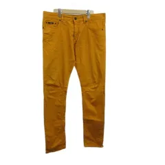 ヒューゴボス HUGO BOSS チノパンツ チノパン スリムフィット 33/34 黄色 イエロー /XZ ■GY49のサムネイル