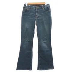 スキャパ SCAPA デニムパンツ ジーンズ フレアパンツ 38 紺 ネイビー ロング丈 /HO46 ■ECB003のサムネイル