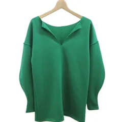 アイテムズ アーバンリサーチ ITEMS URBANRESEARCH スリットプルオーバー カットソー Free 緑 グリーン 長袖 Vネック ドロップショルダー /SH ■ECC005のサムネイル