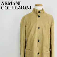 ARMANI COLLEZIONI アルマーニ スエードジャケット コート キャメル 50 0484Kのサムネイル